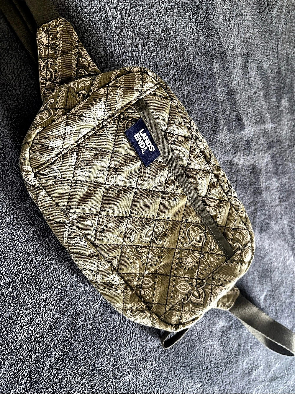 LeSportsac Paisley Shoulder Bag in Brown & Gold